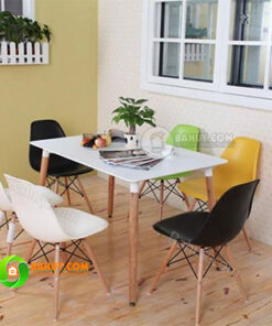 Thanh lý bàn cafe chữ nhật 1m2 màu trắng